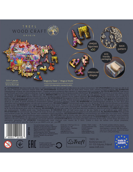 Puzzle Trefl Din Lemn 500+1 Piese Lumea Magica,20156