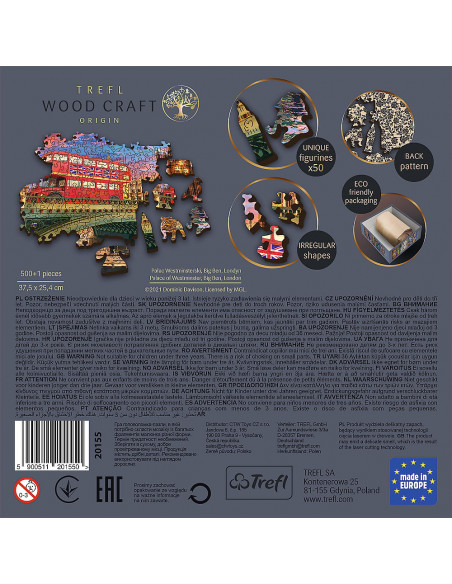 Puzzle Trefl Din Lemn 500+1 Obictivele Turistice Din