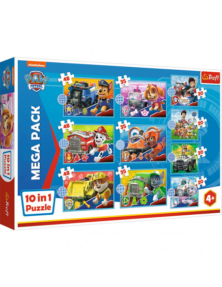 Puzzle Trefl 10in1 Intalneste Patrula Catelusilor,90381
