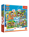 Puzzle Trefl 4in1 Patrula Catelusilor - Sarbatorile,34395