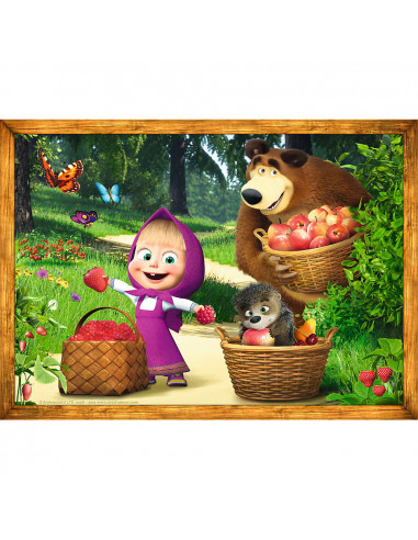 Puzzle Trefl 4in1 Masha Si Ursul In Padure,34388