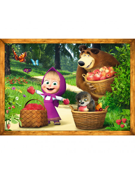 Puzzle Trefl 4in1 Masha Si Ursul In Padure,34388
