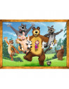 Puzzle Trefl 4in1 Masha Si Ursul In Padure,34388
