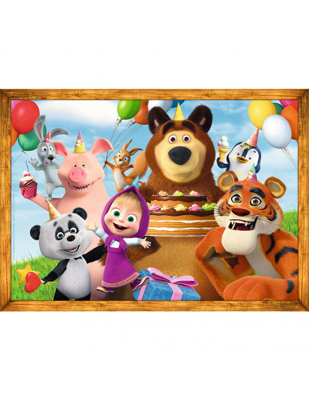 Puzzle Trefl 4in1 Masha Si Ursul In Padure,34388