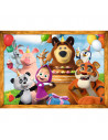 Puzzle Trefl 4in1 Masha Si Ursul In Padure,34388