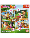 Puzzle Trefl 4in1 Masha Si Ursul In Padure,34388