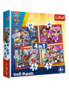 Puzzle Trefl 4in1 Patrula Catelusilor In Oras,34374