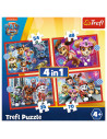 Puzzle Trefl 4in1 Patrula Catelusilor In Oras,34374