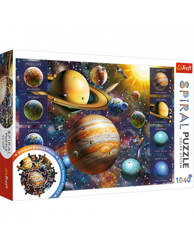 Puzzle Trefl Spiral 1040 Piese Sistemul Solar,40013