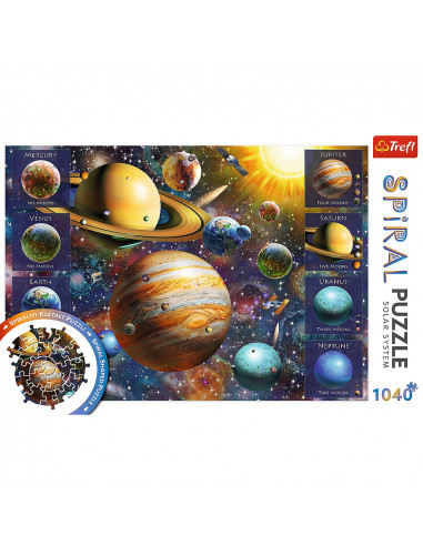 Puzzle Trefl Spiral 1040 Piese Sistemul Solar,40013
