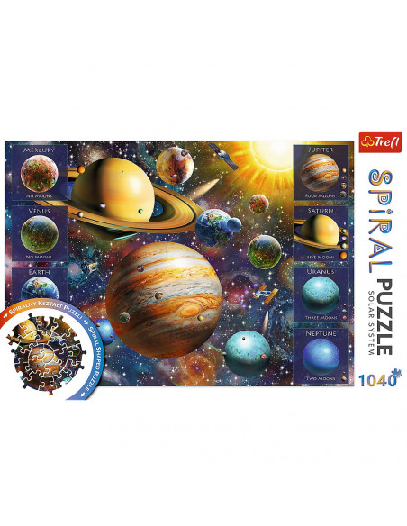 Puzzle Trefl Spiral 1040 Piese Sistemul Solar,40013