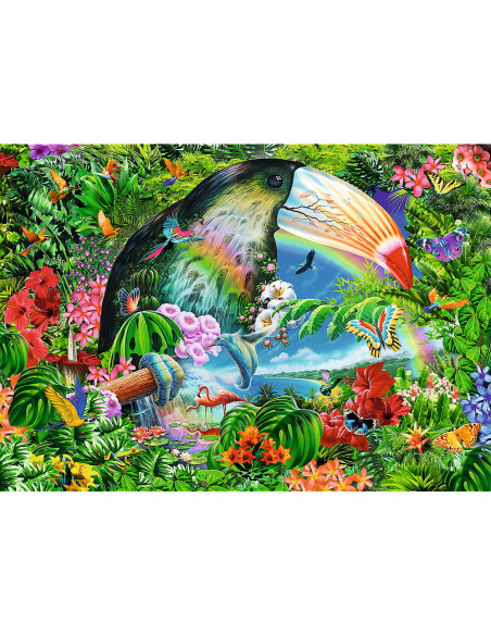 Puzzle Trefl Spiral 1040 Piese Animale Tropicale,40014