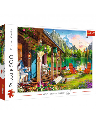 Puzzle Trefl 500 Cabana Din Munti,37408