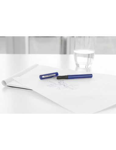 FC149811,BLISTER STILOU SCOLAR ALBASTRU + 6 CARTUSE FABER-CASTELL