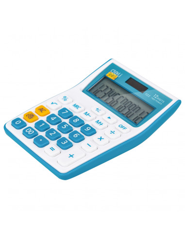 CALCULATOR BUZUNAR 12DIG ALB-ALBASTRU 1122 DELI,DLE1122B+++