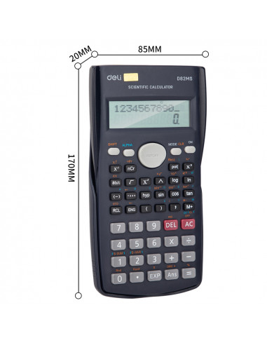 CALCULATOR STIINTIFIC 12DIG 240F 82MS DELI,DLED82MS+++
