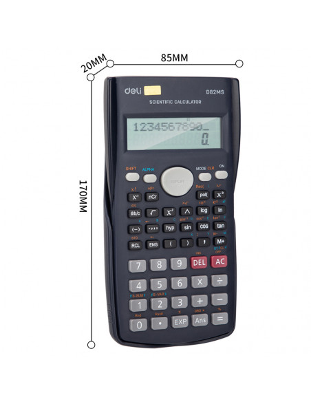 CALCULATOR STIINTIFIC 12DIG 240F 82MS DELI,DLED82MS+++