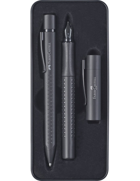 FC201626,Set cadou Faber-Castell Stilou + Pix grip 2011, All black