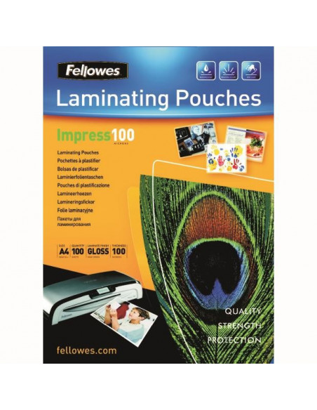 FOLIE A4 80 MICRONI 100/TOP FELLOWES,FE5306114 FOLIE A4 80 MICRONI 100/TOP FELLOWES,FE5306114