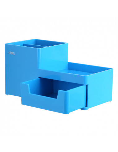 SUPORT BIROU 3 COMPART+SERTAR BLEU DELI,DLEZ25130