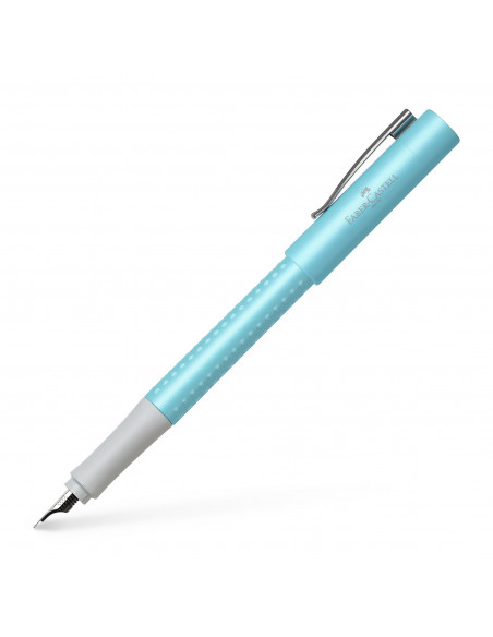 FC140989,Stilou grip 2011 Faber-Castell, penita F, Pearl turcoaz