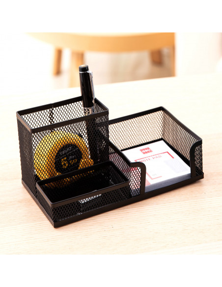 SUPORT BIROU 3 COMPARTIMENTE MESH DELI,DLE9175