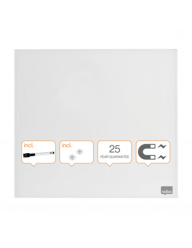 WHITEBOARD MAGNETIC STICLA 45*45 CM+ACCESORII DIAMOND