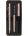 FC201525,SET CADOU STILOU + PIX GRIP 2011 ROSE CUPRU FABER-CASTELL