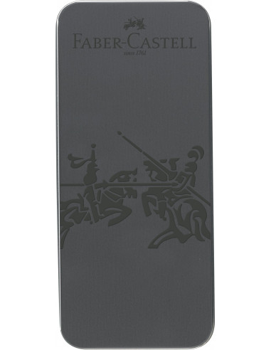 FC201526,SET CADOU STILOU + PIX GRIP 2011 GRI ANTRACIT FABER-CASTELL