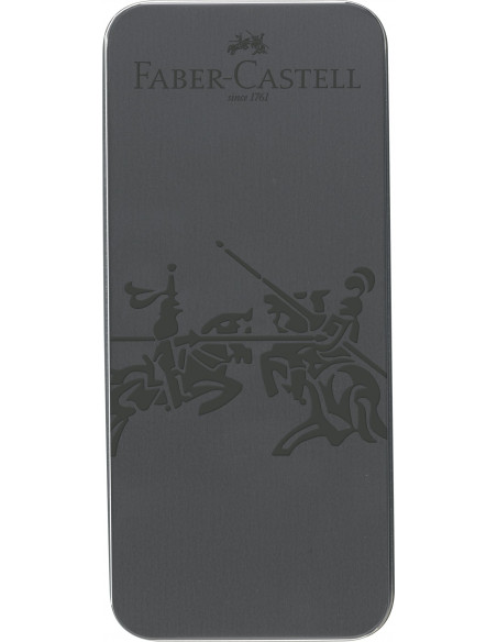 FC201526,SET CADOU STILOU + PIX GRIP 2011 GRI ANTRACIT FABER-CASTELL