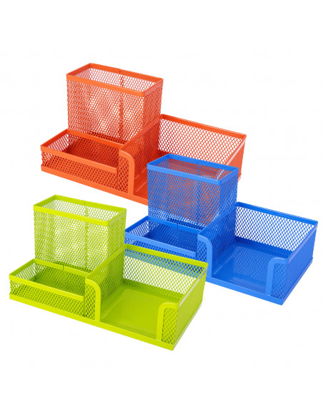 SUPORT BIROU 3 COMPARTIMENTE MESH COLOR DELI,DLE9154