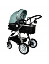 Carucior 2 in 1 reversibil S-18 BUF BOOF Oxford Green 0 36