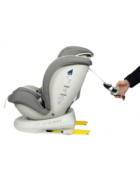 Scaun Auto Tweety Plus DELUXE BUF BOOF Light Grey cu Isofix