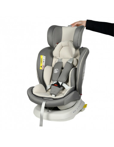 Scaun Auto Tweety Plus DELUXE BUF BOOF Light Grey cu Isofix