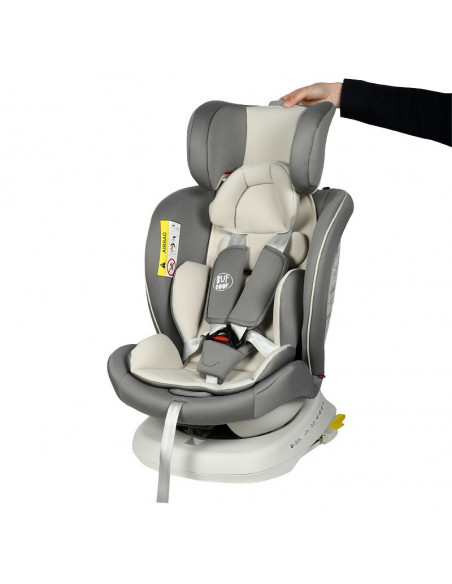 Scaun Auto Tweety Plus DELUXE BUF BOOF Light Grey cu Isofix