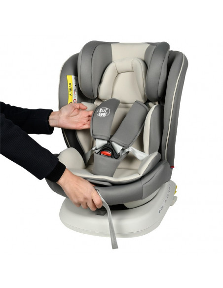 Scaun Auto Tweety Plus DELUXE BUF BOOF Light Grey cu Isofix