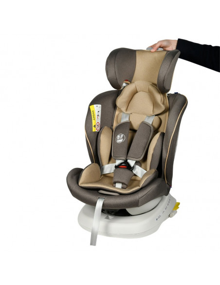 Scaun Auto Tweety Plus DELUXE BUF BOOF LightBrown cu Isofix