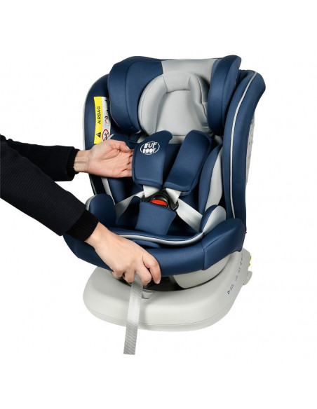 Scaun Auto Tweety Plus DELUXE BUF BOOF Indigo cu Isofix rotativ
