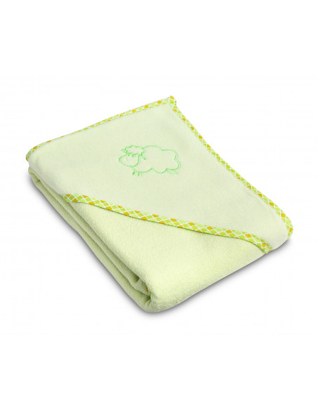 Prosop cu gluga Sensillo SHEEP 80x80 cm Green,SILLO-4150