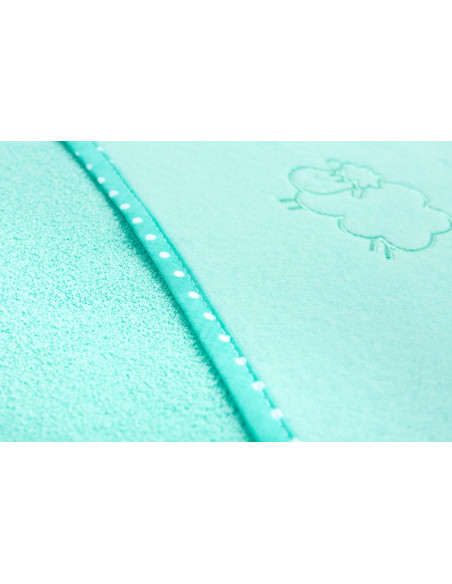 Prosop cu gluga Sensillo SHEEP 80x80 cm Turquoise,SILLO-4156