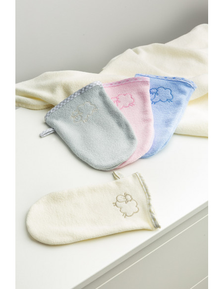 Set de manusi pentru baie 100% bumbac Sensillo,SILLO-1020