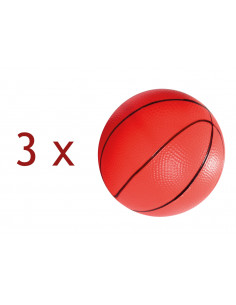 Set de 3 mingi pentru tobogan cu cos de baschet