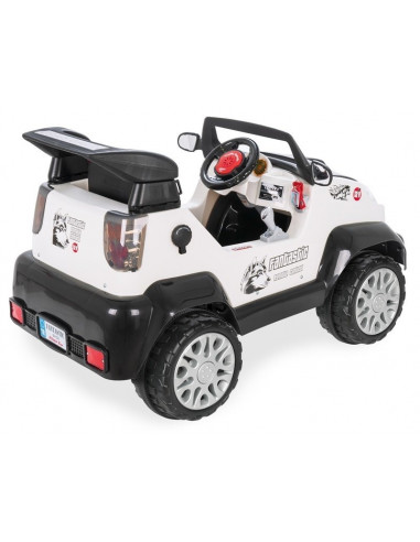 Jeep electric cu telecomanda Pilsan FANTASTIC 12V Alb,05 234