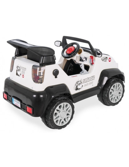 Jeep electric cu telecomanda Pilsan FANTASTIC 12V Alb,05 234