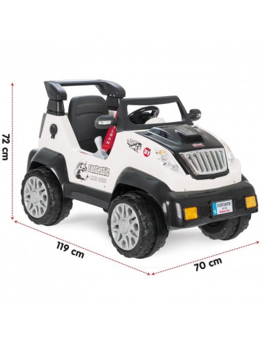 Jeep electric cu telecomanda Pilsan FANTASTIC 12V Alb,05 234