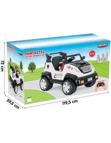 Jeep electric cu telecomanda Pilsan FANTASTIC 12V Alb,05 234