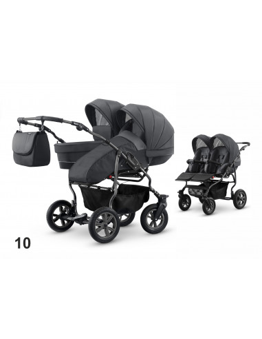 Carucior pentru doi copii Mikado GOLDSTAR 0+1 (T01-10)