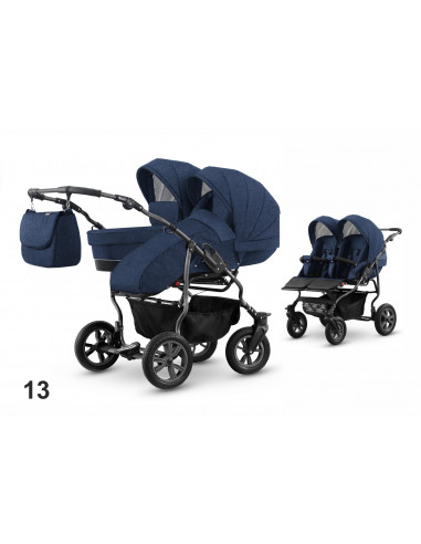Carucior pentru doi copii Mikado GOLDSTAR 0+1 (T01-13)
