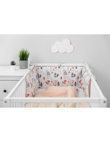 Protectie interioara de bumbac 100% pentru patut Sensillo MINKY