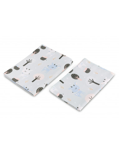 Set lenjerie de pat cu 2 piese Sensillo Jeleuri,SILLO-4376